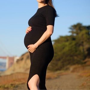 Seraphine Maternity/Nursing knit dress.
